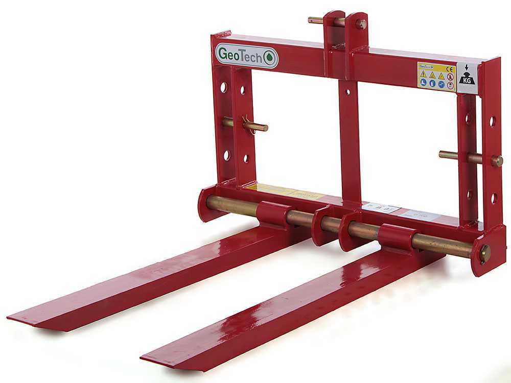 GeoTech D1200 — Fourche à palettes arrière 1200 kg