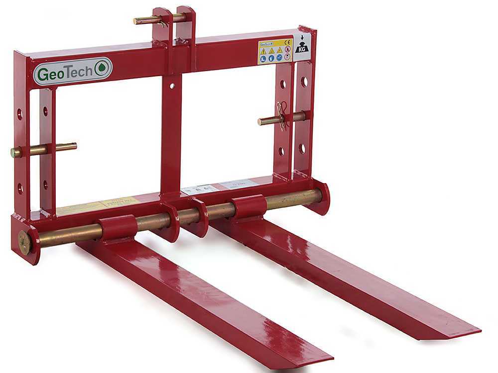 GeoTech D1200 — Fourche à palettes arrière 1200 kg