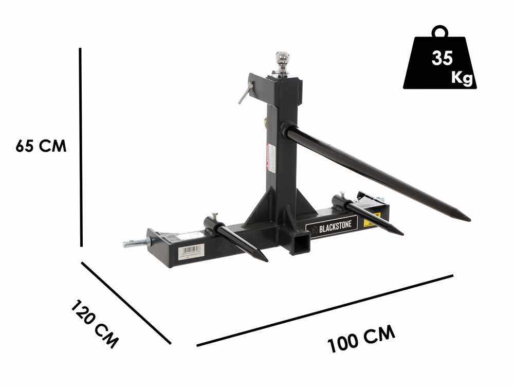 BlackStone B-BF 1000 — Fourche à bottes attelage 3 points