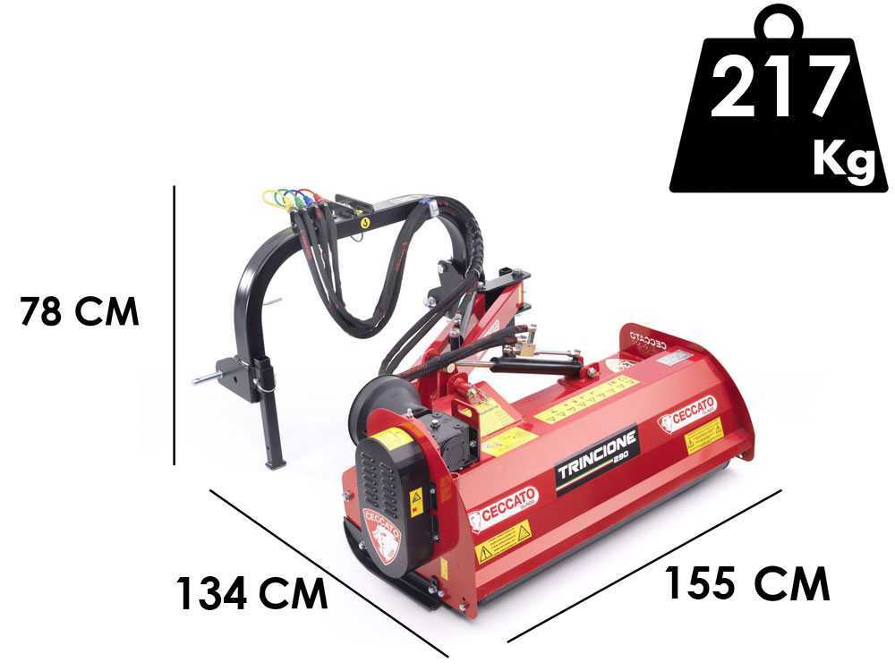 Ceccato Trincione 290 Argini 1400 — Broyeur d'accotement à bras 140 cm