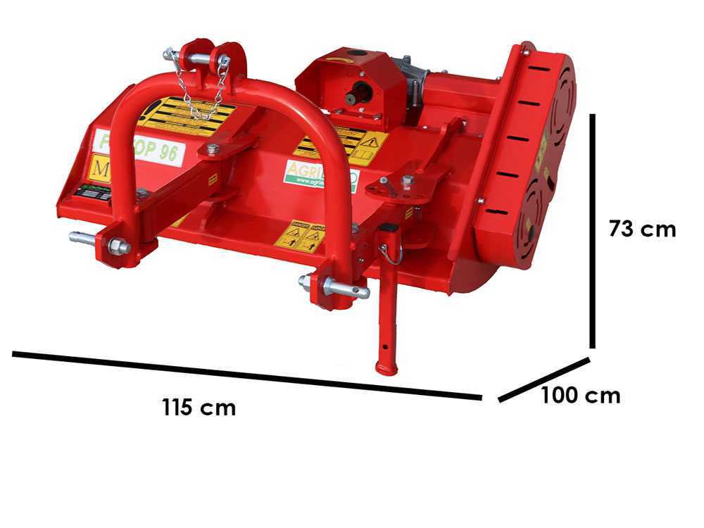 Premium Line Fu Top 96 M — Broyeur porté 93 cm pour petits tracteurs