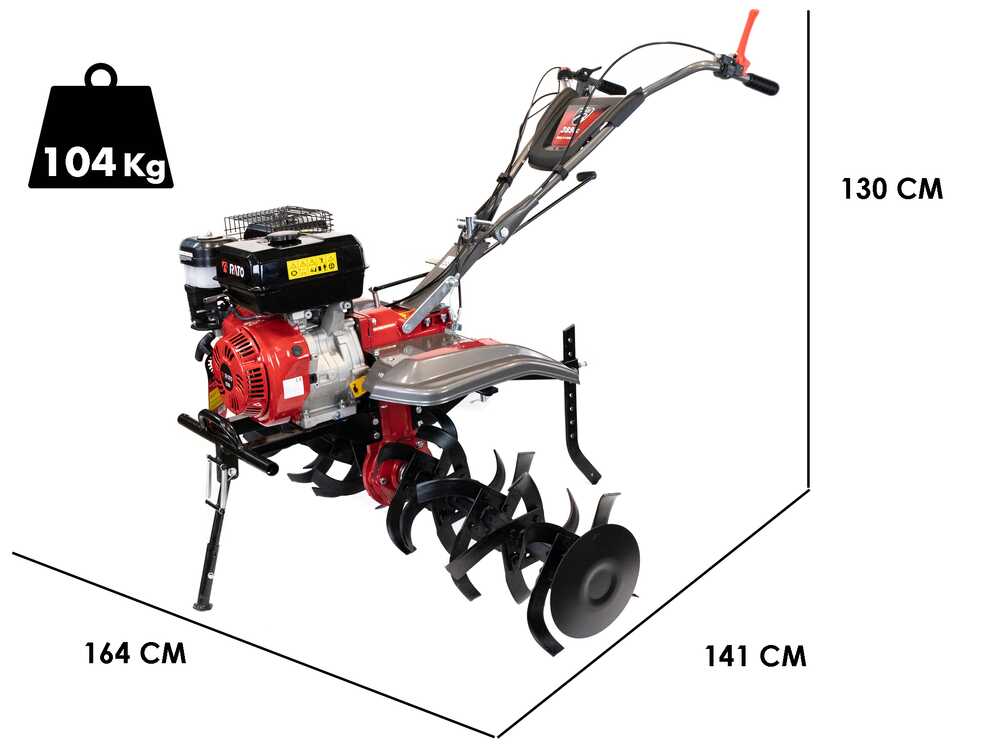 Italian Power RG6.5-130 — Motobineuse essence 13 CV largeur 141 cm
