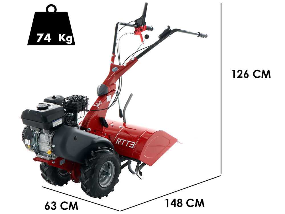 Eurosystems RTT 3 — Motoculteur essence Briggs & Stratton 7 CV