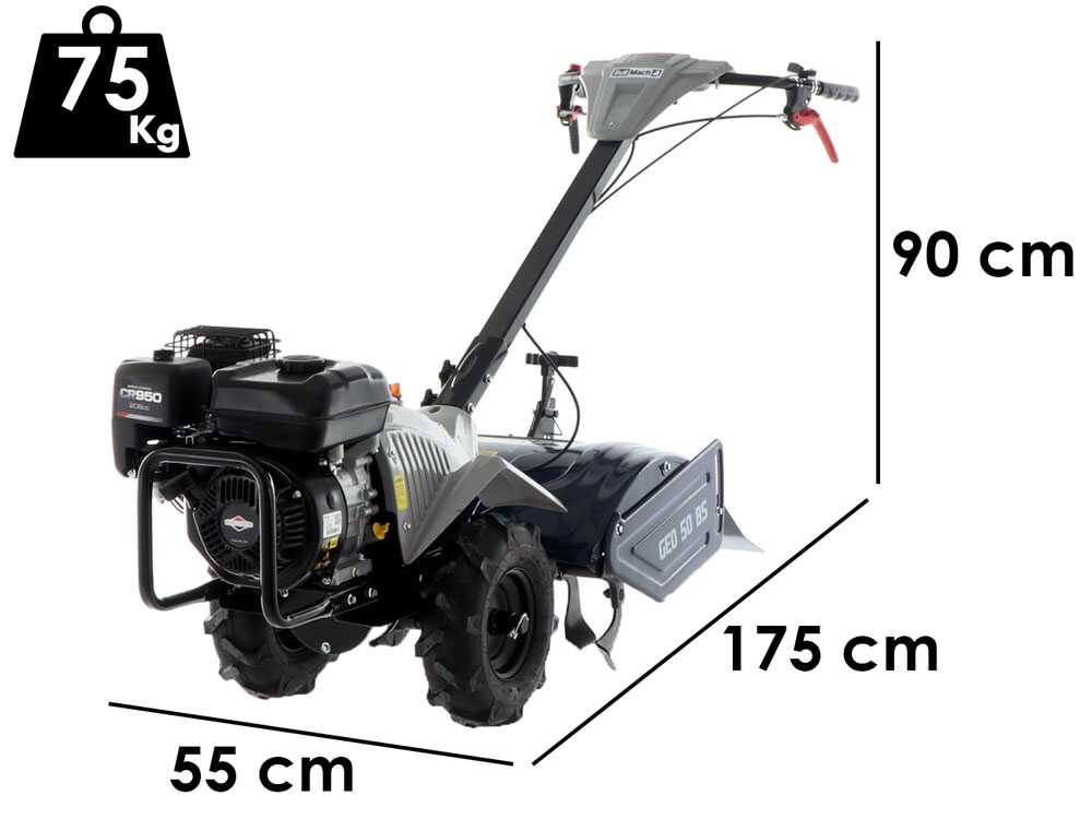 BullMach GEO 50 BS — Motoculteur essence Briggs & Stratton 7 CV