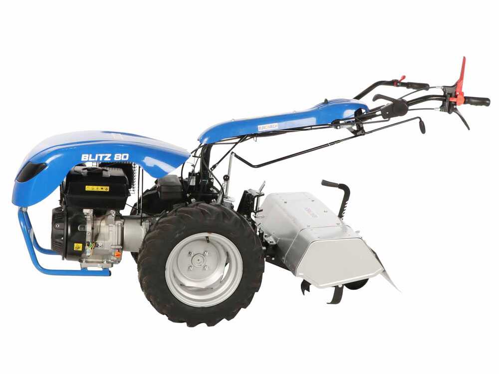 EuroMech Blitz 80 — Motoculteur essence 13 CV, mancherons réversibles