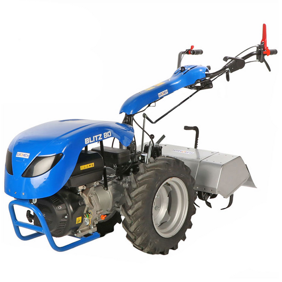 EuroMech Blitz 80 — Motoculteur essence 13 CV, mancherons réversibles