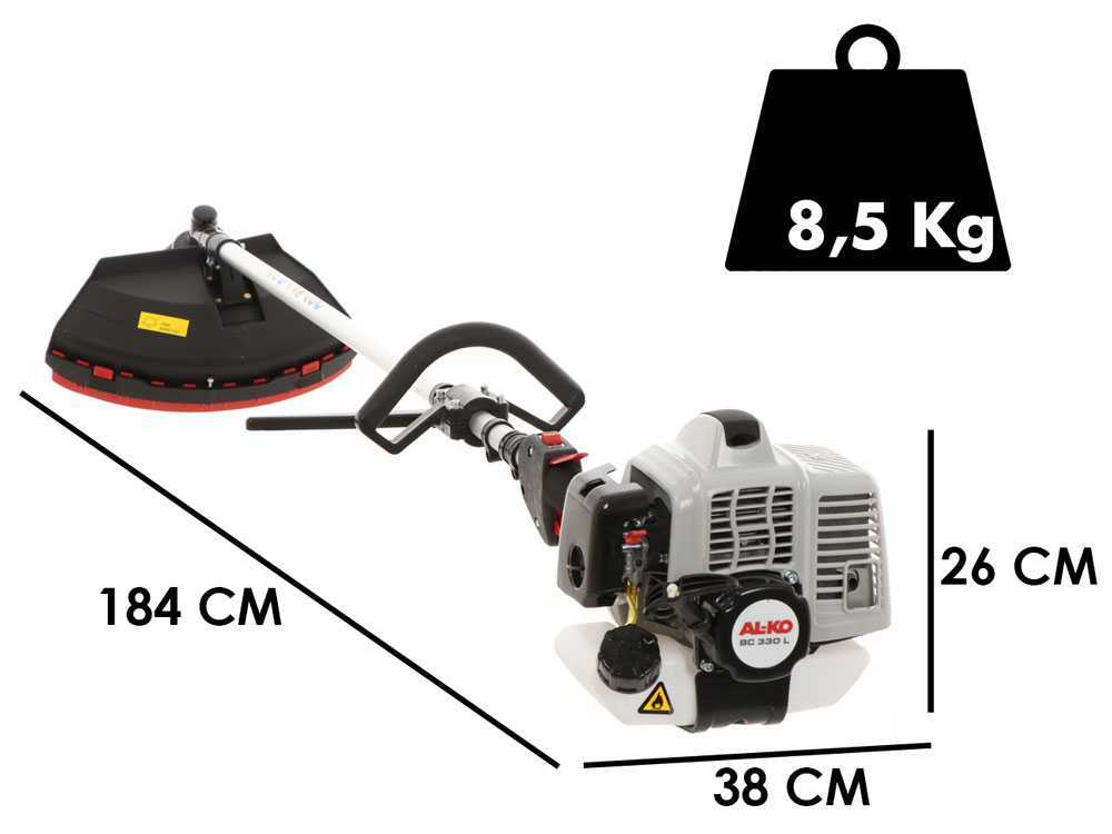 AL-KO BC 330 L — Débroussailleuse thermique 32,6 cm³ poignée circulaire