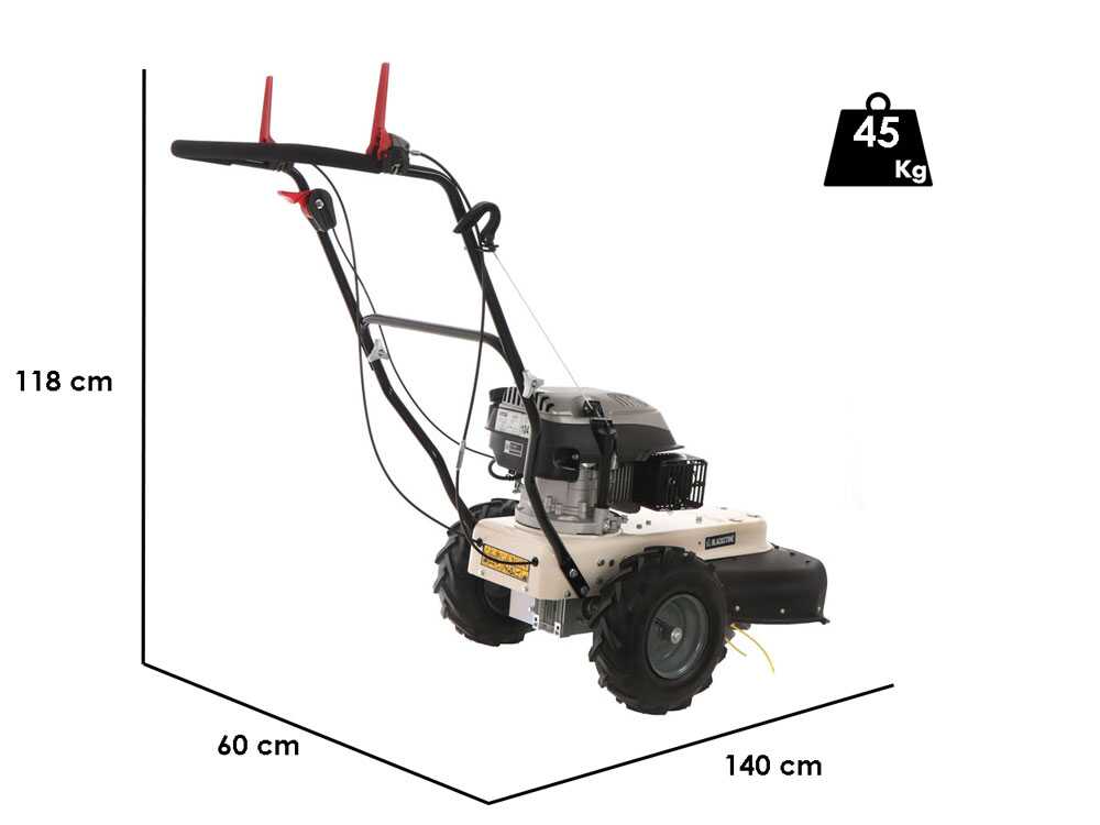 BlackStone WGT 60-173 SP — Débroussailleuse à roues autotractée 4 temps