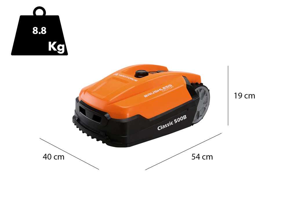 Yard Force Classic 500B — Robot tondeuse 500 m² Bluetooth