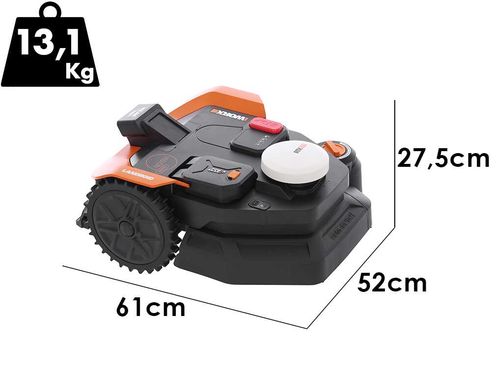 Worx Landroid Vision Cloud WR330E — Robot tondeuse sans installation