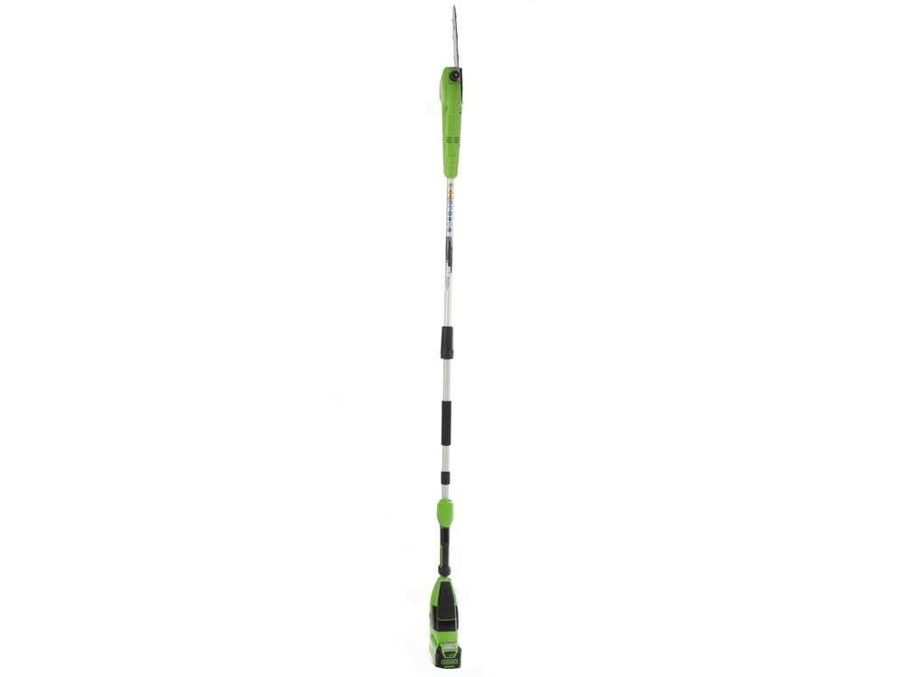 Greenworks GD40PSHK2 — Élagueuse et taille-haie sur perche 40V