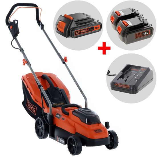 Black & Decker BCMW33184L2-QW — Tondeuse à batterie 36V + batterie 18V offerte