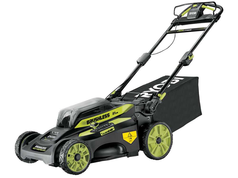 Ryobi RY36LMX51A-160 — Tondeuse tractée à batterie 36V coupe 51 cm
