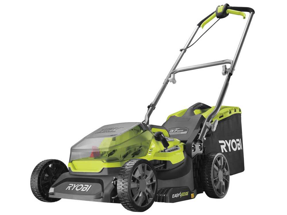 Ryobi RY18LMX37A-150 — Tondeuse à batterie 18V coupe 37 cm bac 45 L