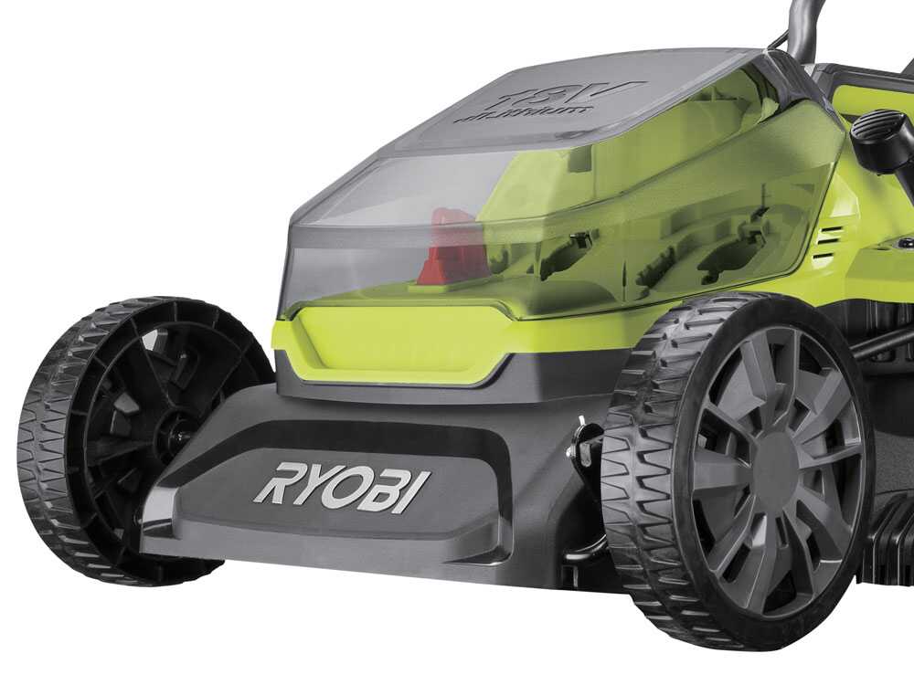 Ryobi RY18LMX37A-150 — Tondeuse à batterie 18V coupe 37 cm bac 45 L
