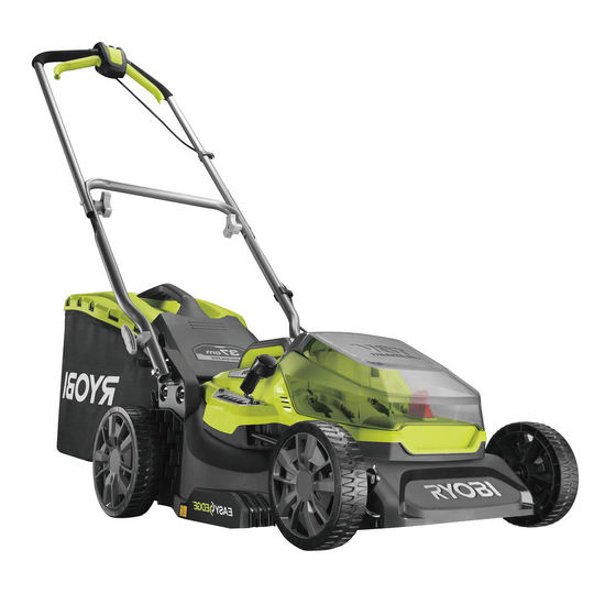 Ryobi RY18LMX37A-150 — Tondeuse à batterie 18V coupe 37 cm bac 45 L
