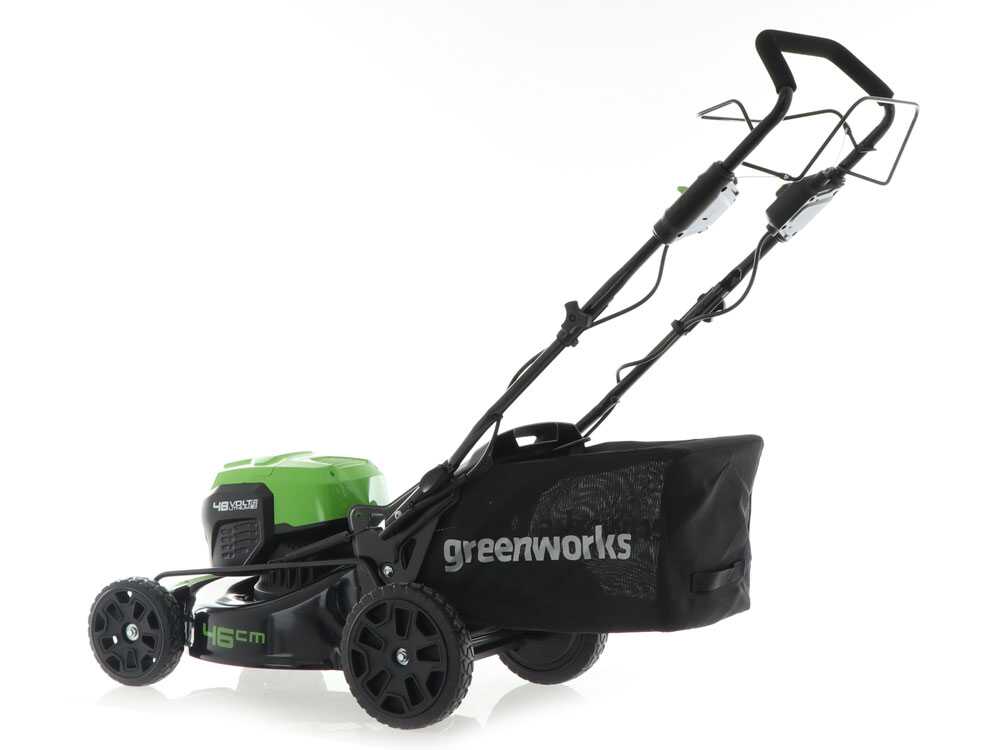 Greenworks GD48LM46SP — Tondeuse tractée à batterie 48V coupe 46 cm