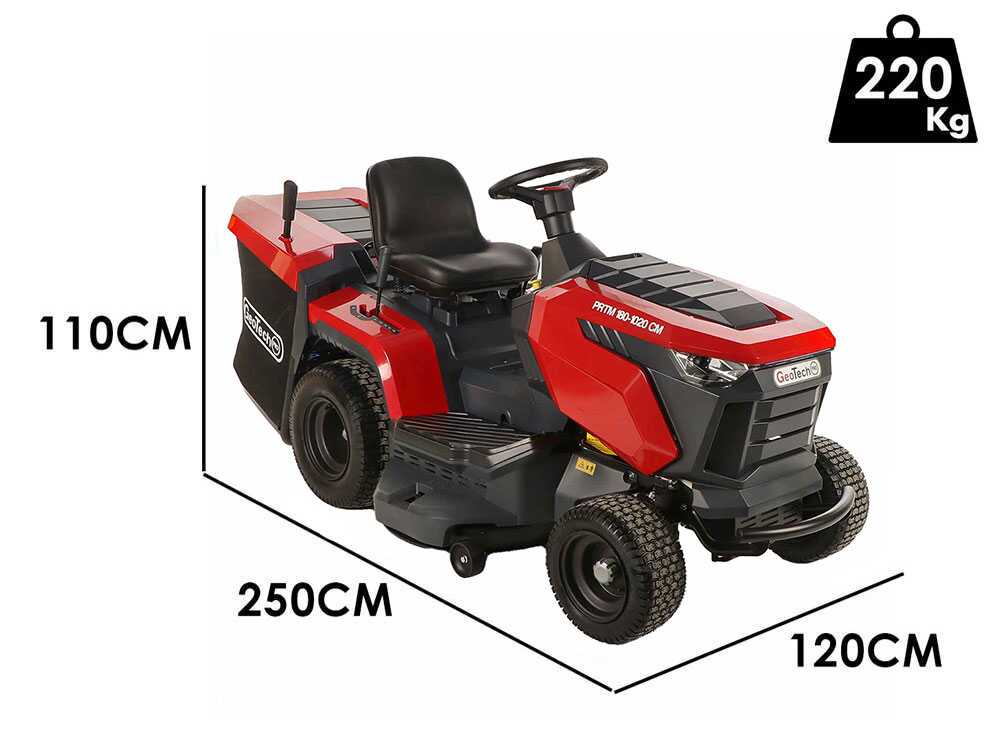 GeoTech-Pro PRTM 180-1020 CM — Tracteur tondeuse 17 CV bac 280 L