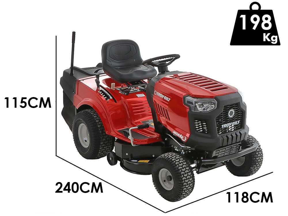 Troy-Bilt Horse 105T-R — Autoportée bicylindre 679 cm³ hydrostatique