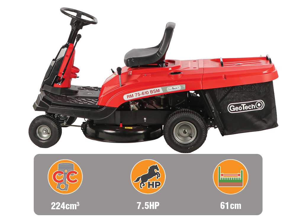 GeoTech RM 75-610 BSM — Mini-rider 224 cm³ boîte mécanique