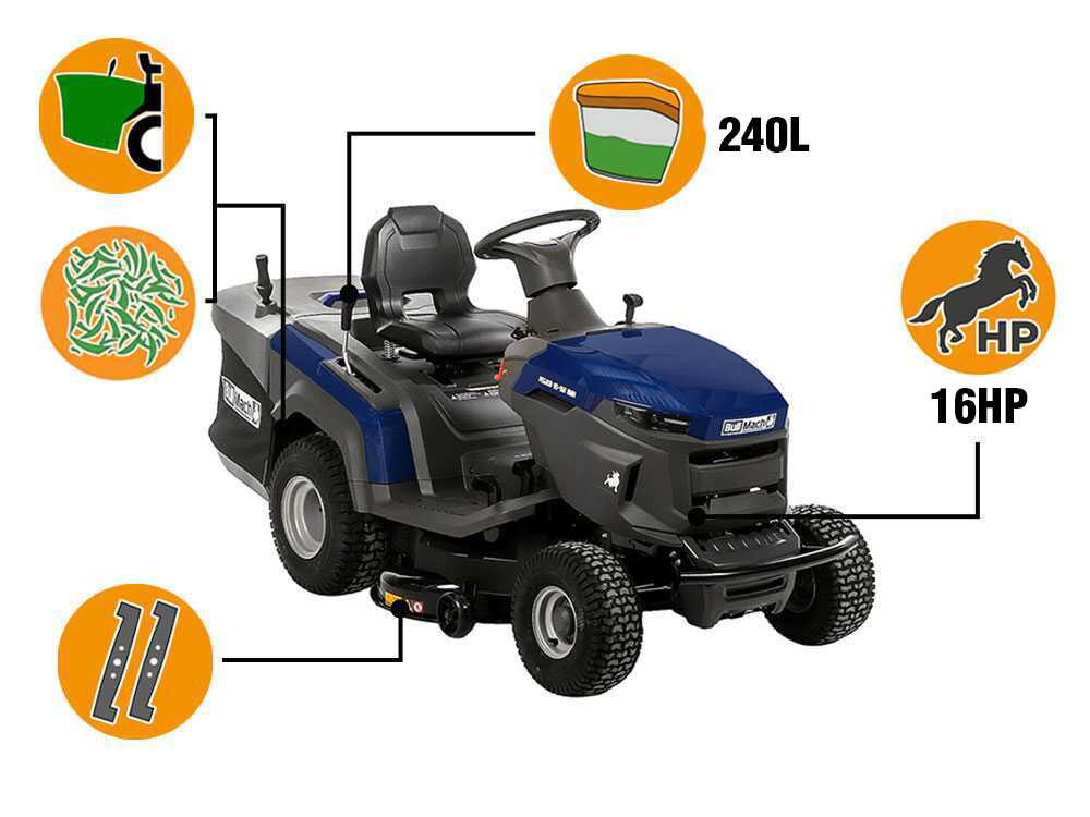 BullMach Pegaso 95-160 RMH — Autoportée hydrostatique bac 240 L