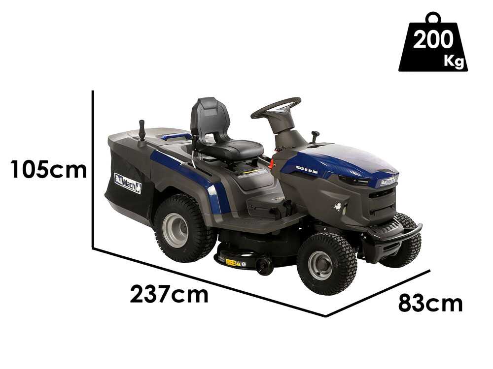 BullMach Pegaso 95-160 RMH — Autoportée hydrostatique bac 240 L