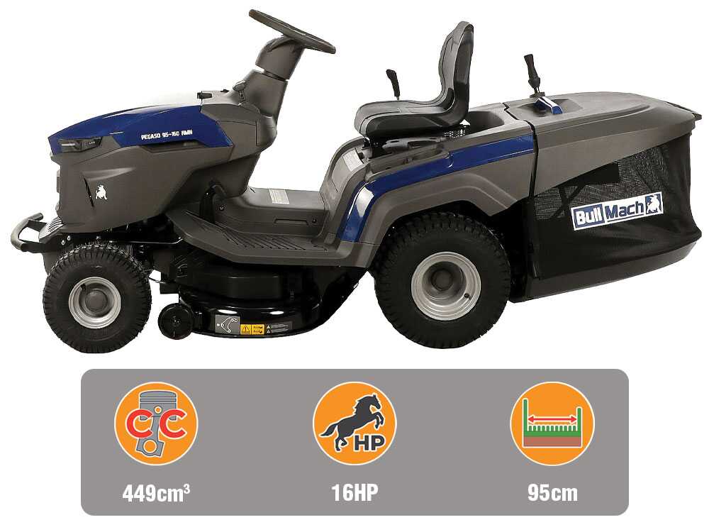 BullMach Pegaso 95-160 RMH — Autoportée hydrostatique bac 240 L