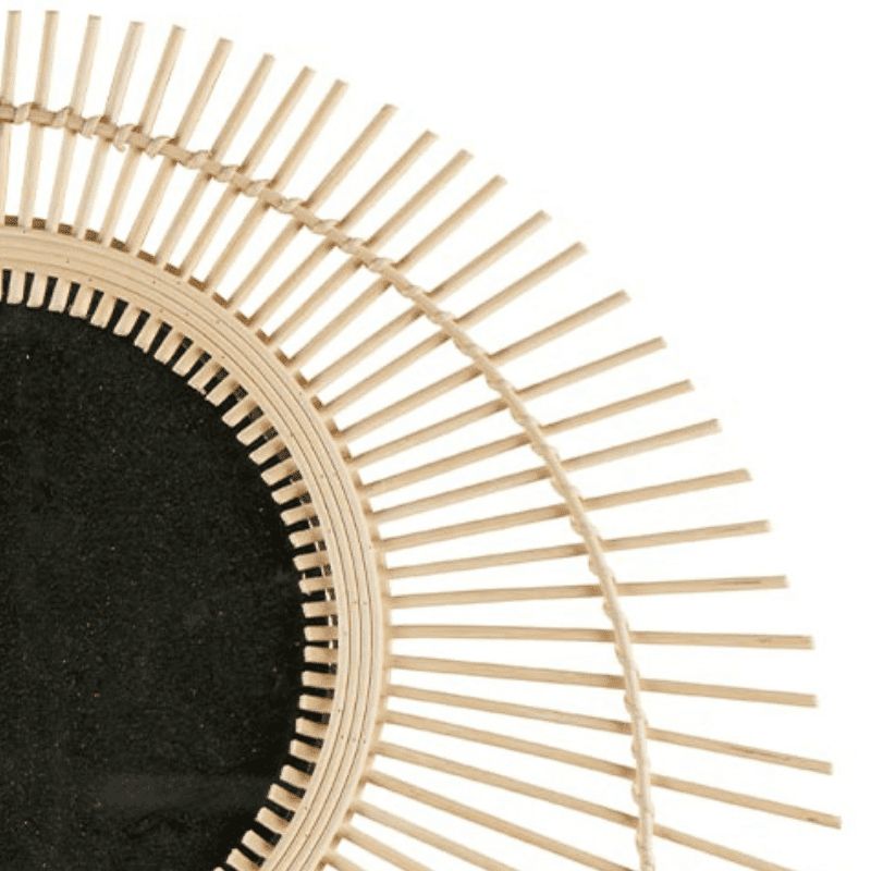 Miroir en bambou rond RATTAN 60 cm