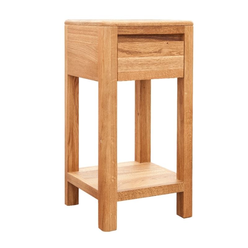 Table de chevet chêne massif OSLO 30 cm
