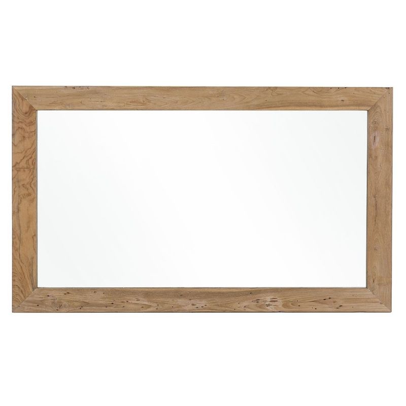 Miroir teck recyclé brossé POHON