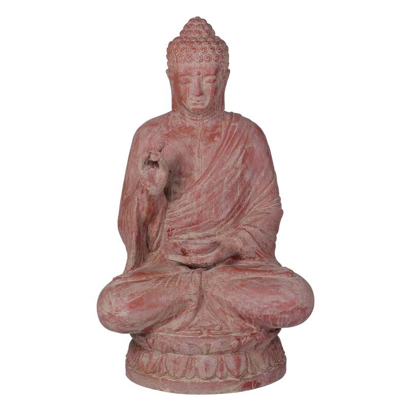 Statue bouddha assis BUDDHA GRC terracotta h 120 cm